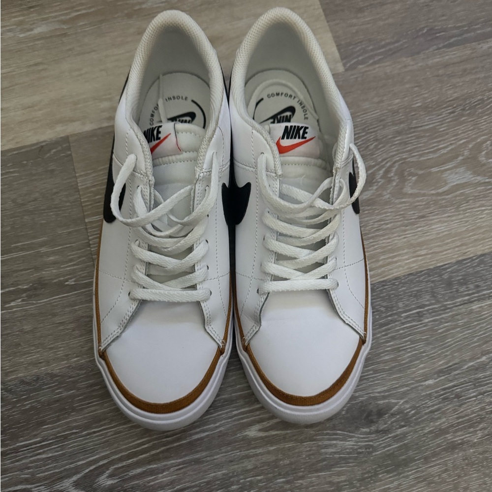 Nike White and Tan Sneakers